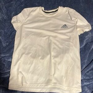 Adidas White Tee with Logo